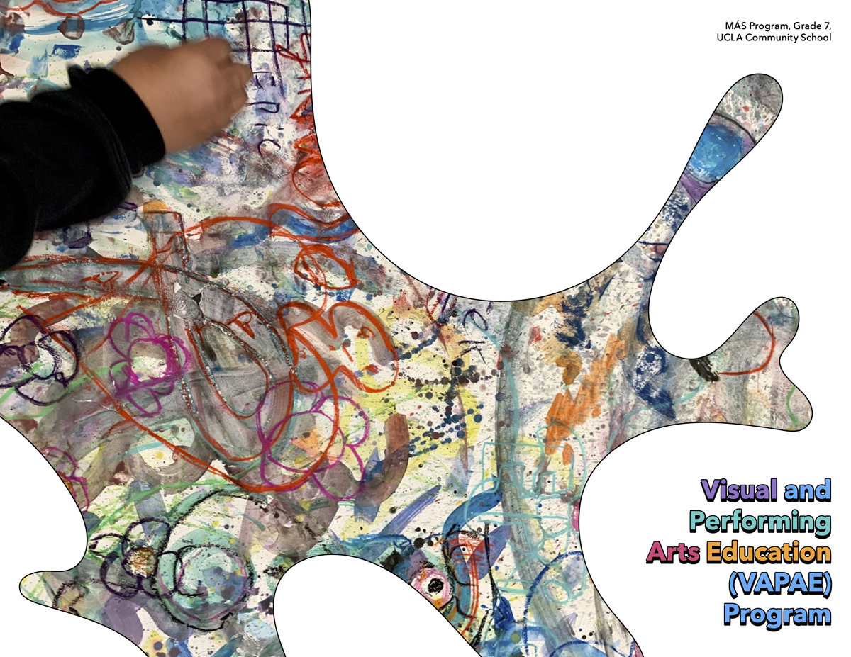 Front inside cover spread of UCLA VAPAE's 2021-22 Final Report.